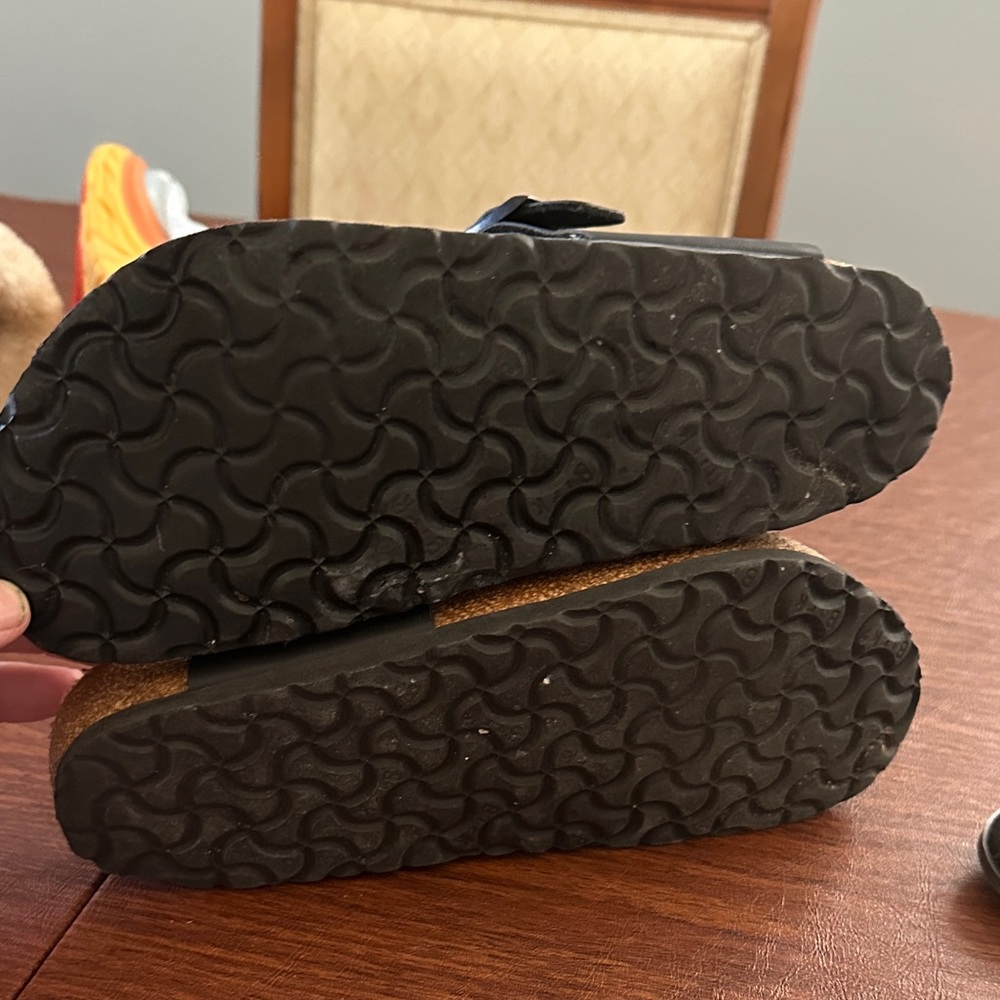 Birkenstock Black and Brown Leather Sandals - Picture 2 of 4